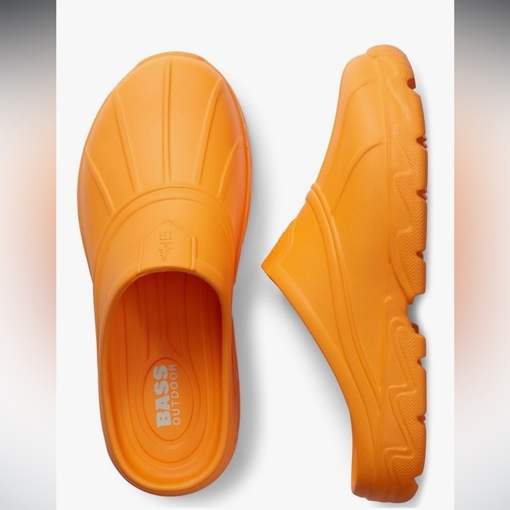 New BASS OUTDOOR Women's Field Slide Water Shoe bright orange women’s 8 🆕